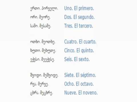 ესპანურის გაკვეთილი 7 (რიცხვები)/Spanish Lesson 7/Испанский язык Урок 7